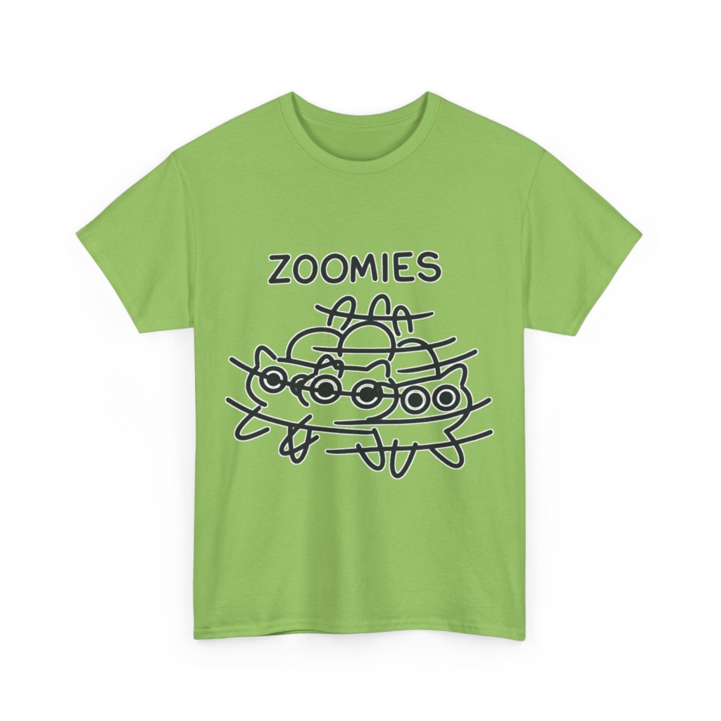 T-Shirt: Zoomies Energetic Cats Graphic
