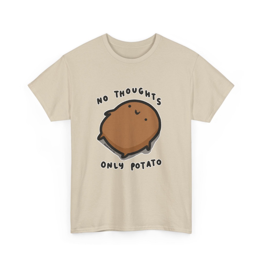 Potato Graphic T-Shirt - No Thoughts Only Potato
