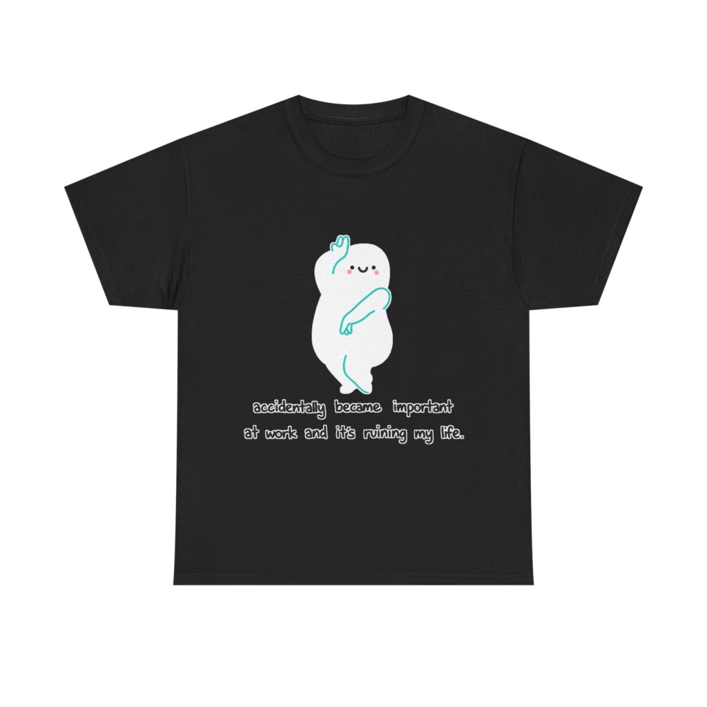 White "Accidentally Important" Graphic Tee