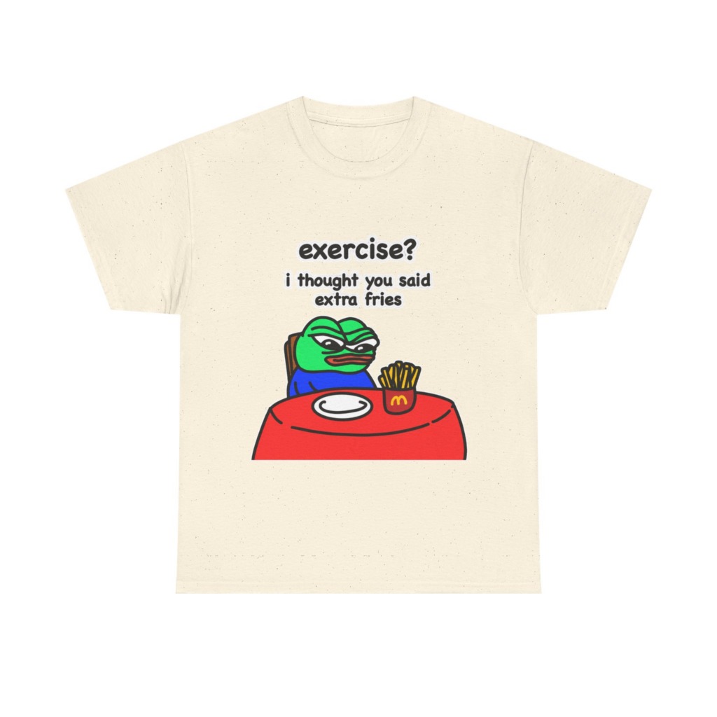 Pepe the Frog 'Extra Fries' Graphic T-Shirt