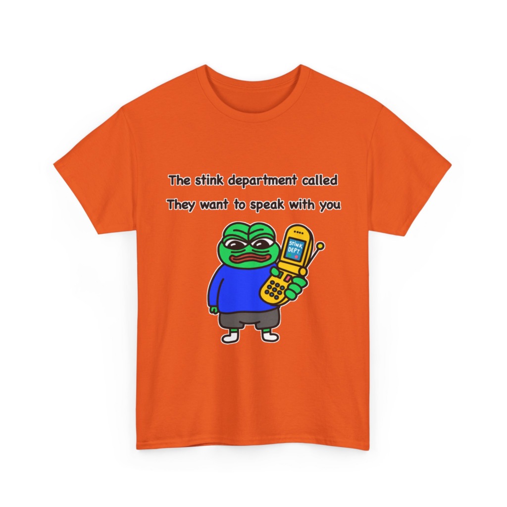 T-Shirt: Pepe Frog 'Stink Department' Call Graphic
