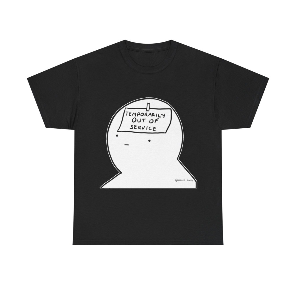 Graphic T-Shirt: Temporarily Out of Service Head