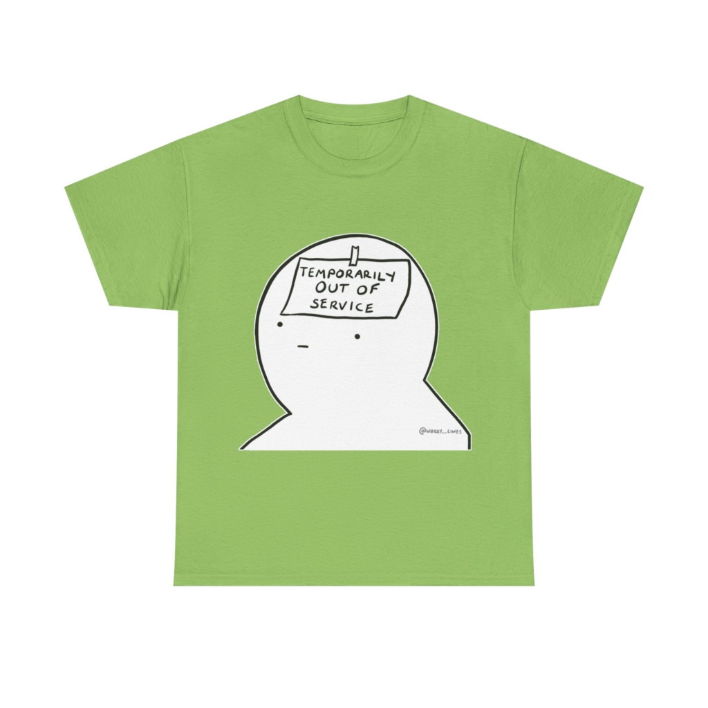 Graphic T-Shirt: Temporarily Out of Service Head
