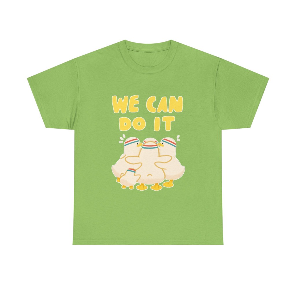 White 'We Can Do It' Duckling Huddle Graphic Tee