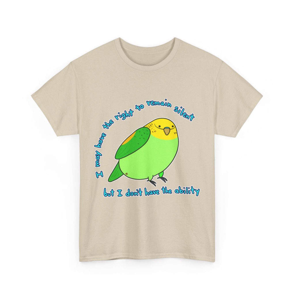 Silent Parrot Quote Graphic T-Shirt