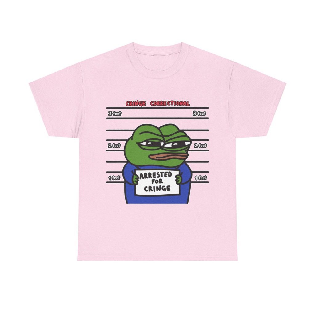 Pepe Frog Arrested for Cringe Mugshot T-Shirt