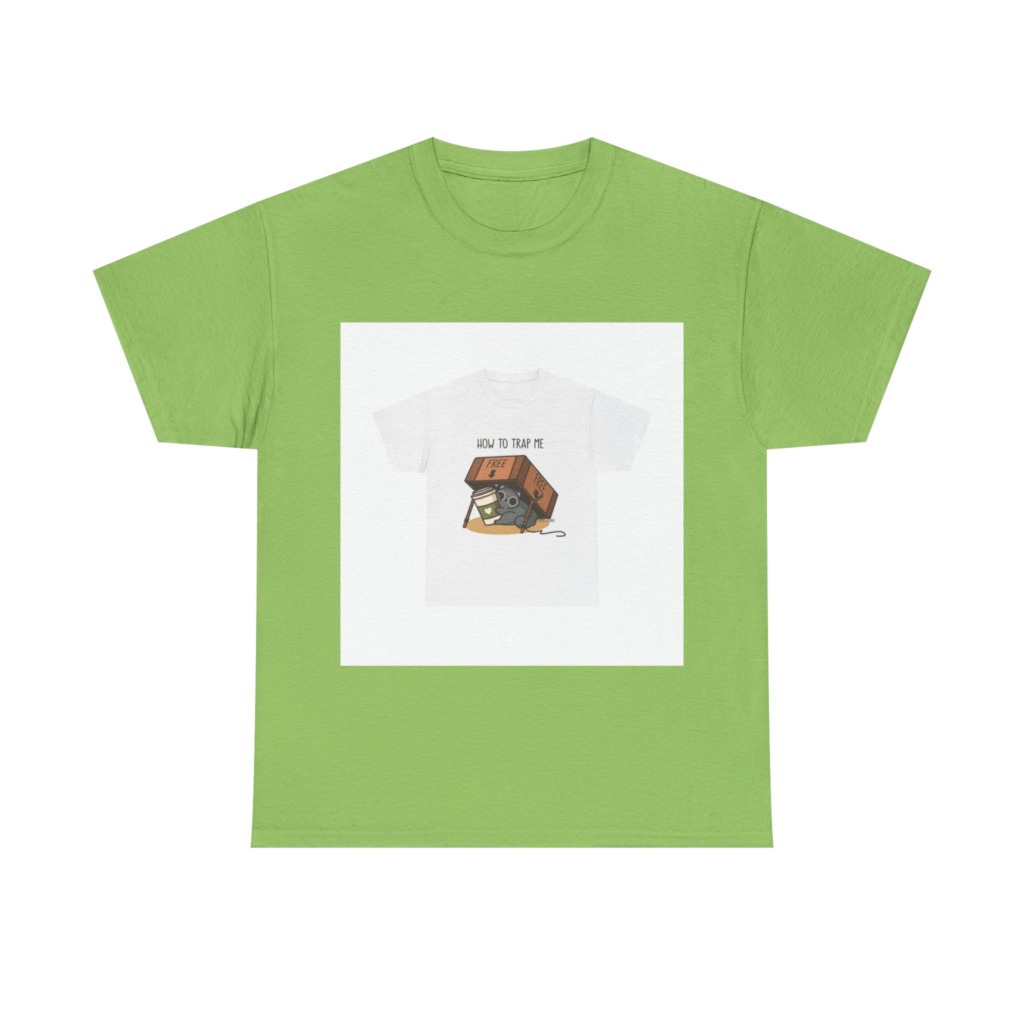 T-Shirt: How to Trap Me Cat & Coffee Graphic