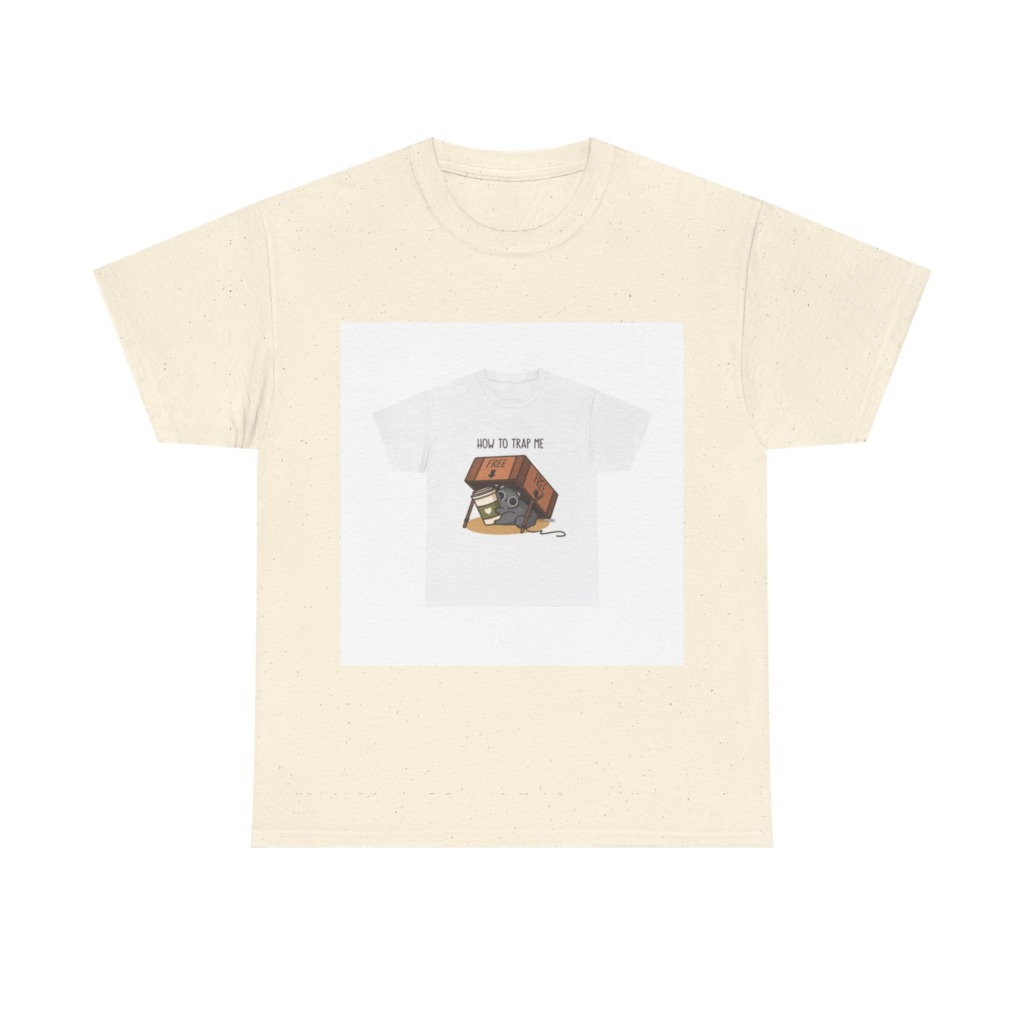 T-Shirt: How to Trap Me Cat & Coffee Graphic