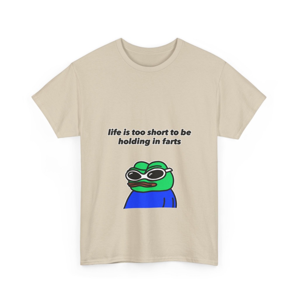 T-shirt: Pepe Frog 'Life's Too Short' Graphic Tee