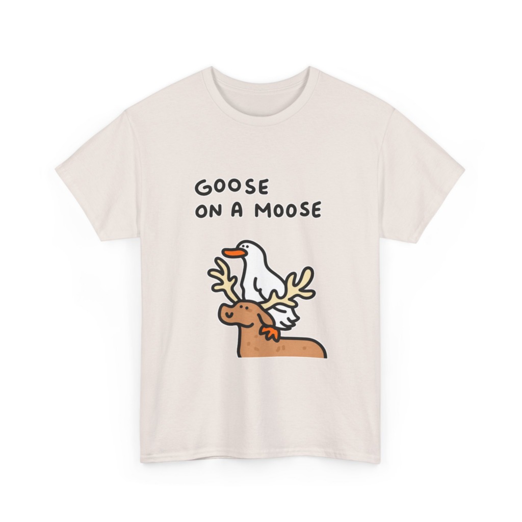 Goose on a Moose Graphic T-Shirt