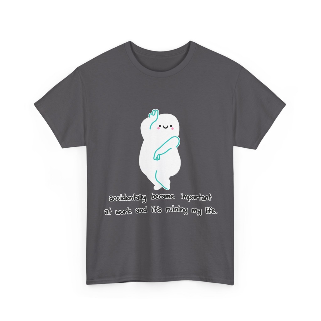 White "Accidentally Important" Graphic Tee