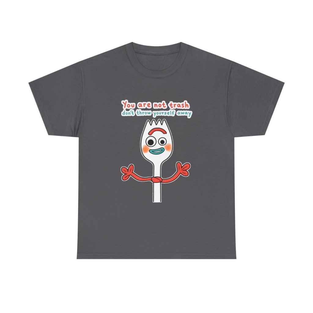 Forky 'You Are Not Trash' Graphic T-Shirt