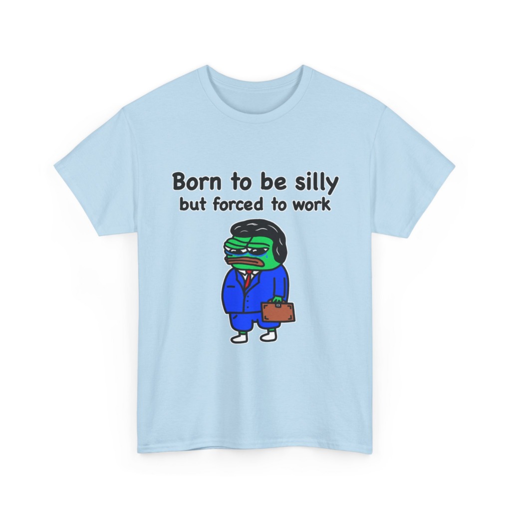 T-Shirt: Born to Be Silly Business Frog Graphic