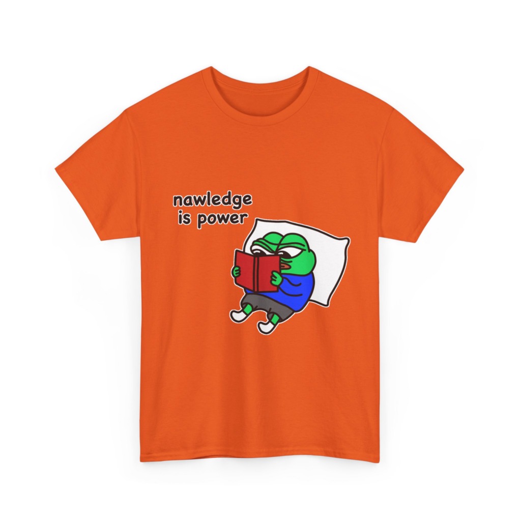 Pepe Frog 'Nawledge is Power' Graphic T-Shirt