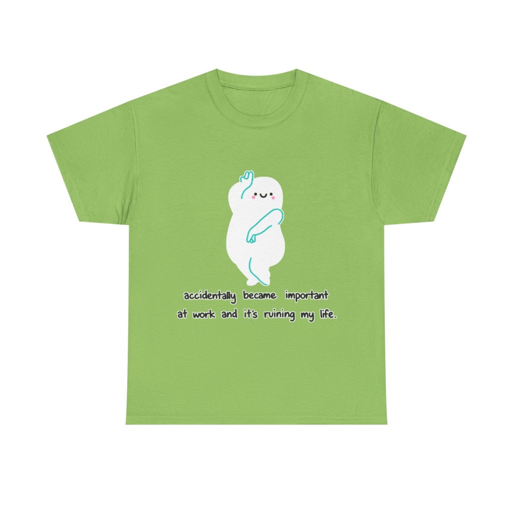 White "Accidentally Important" Graphic Tee