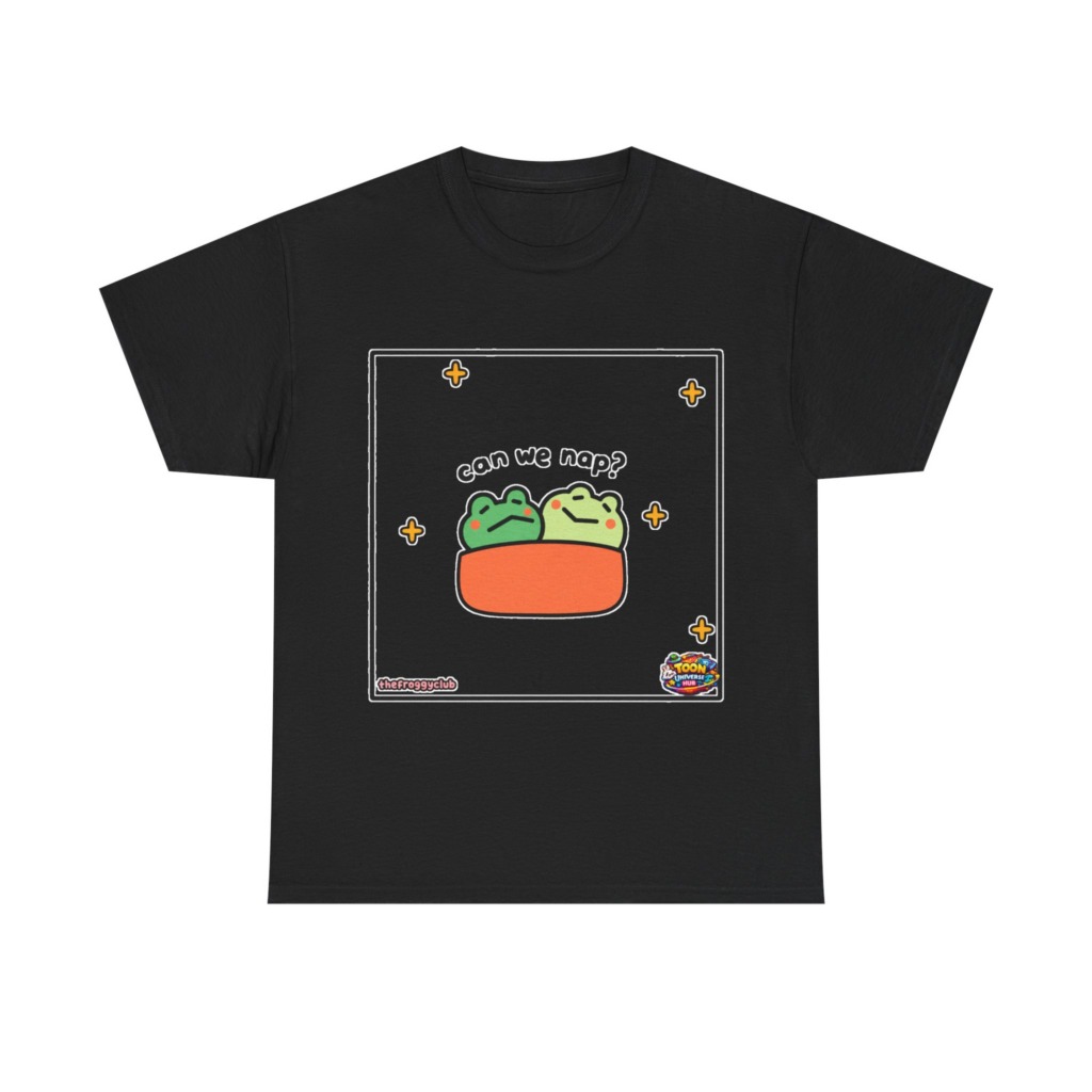 Napping Frogs 'Can We Nap?' Graphic T-Shirt