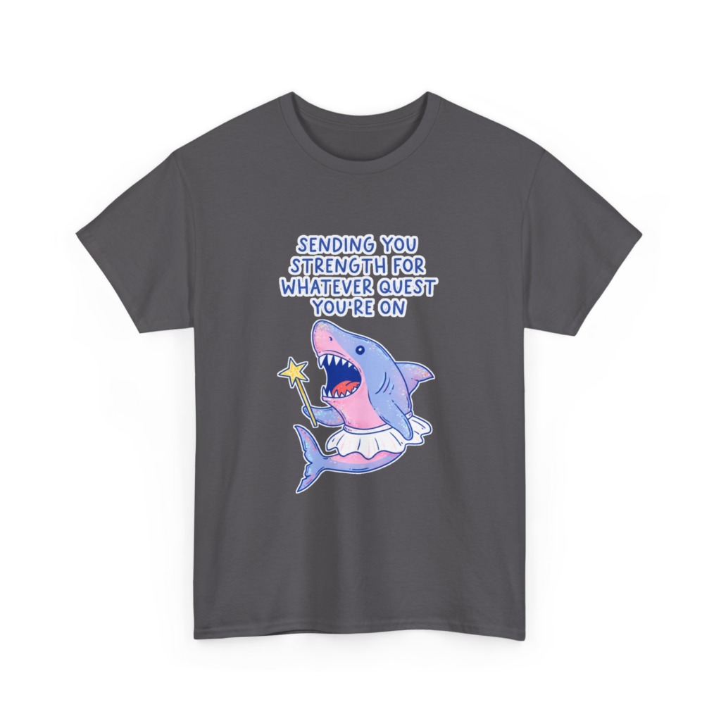 T-Shirt: Fairy Ballerina Shark Strength Quote
