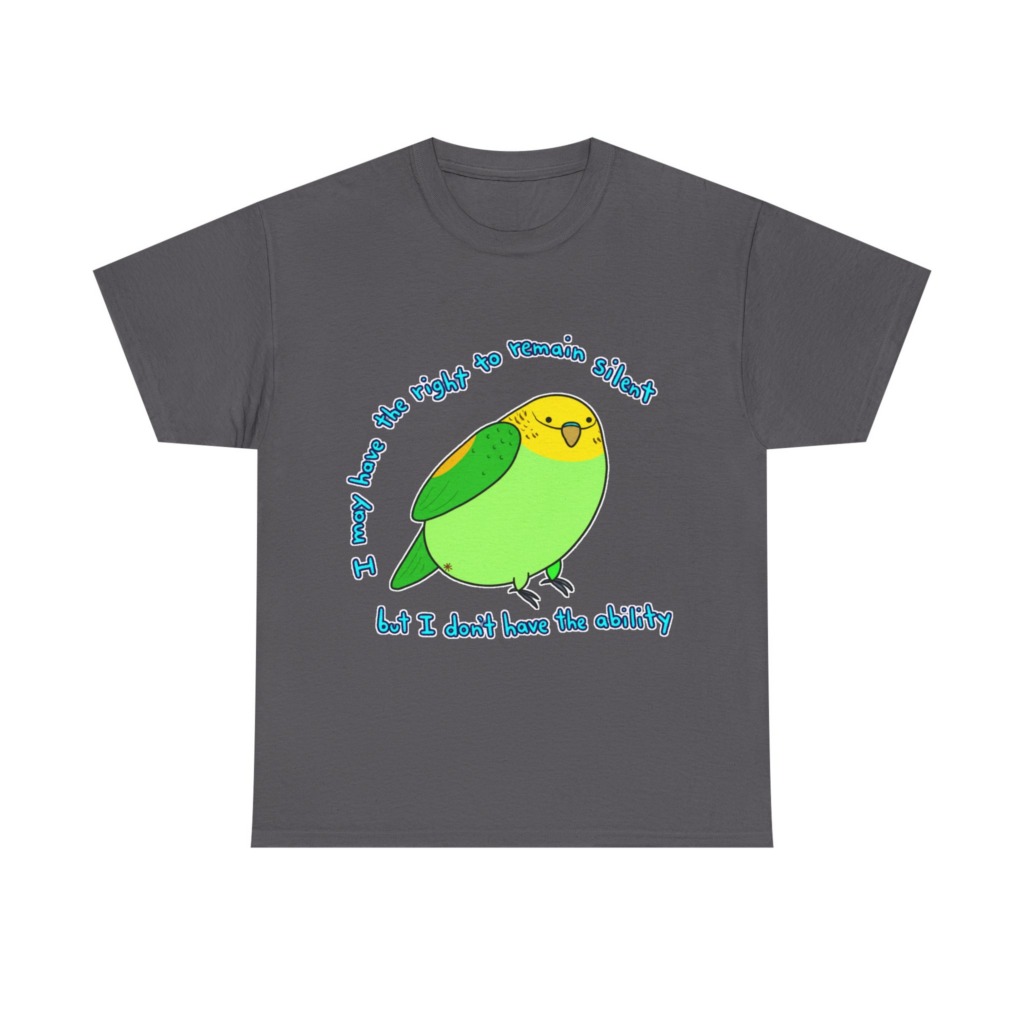 Silent Parrot Quote Graphic T-Shirt
