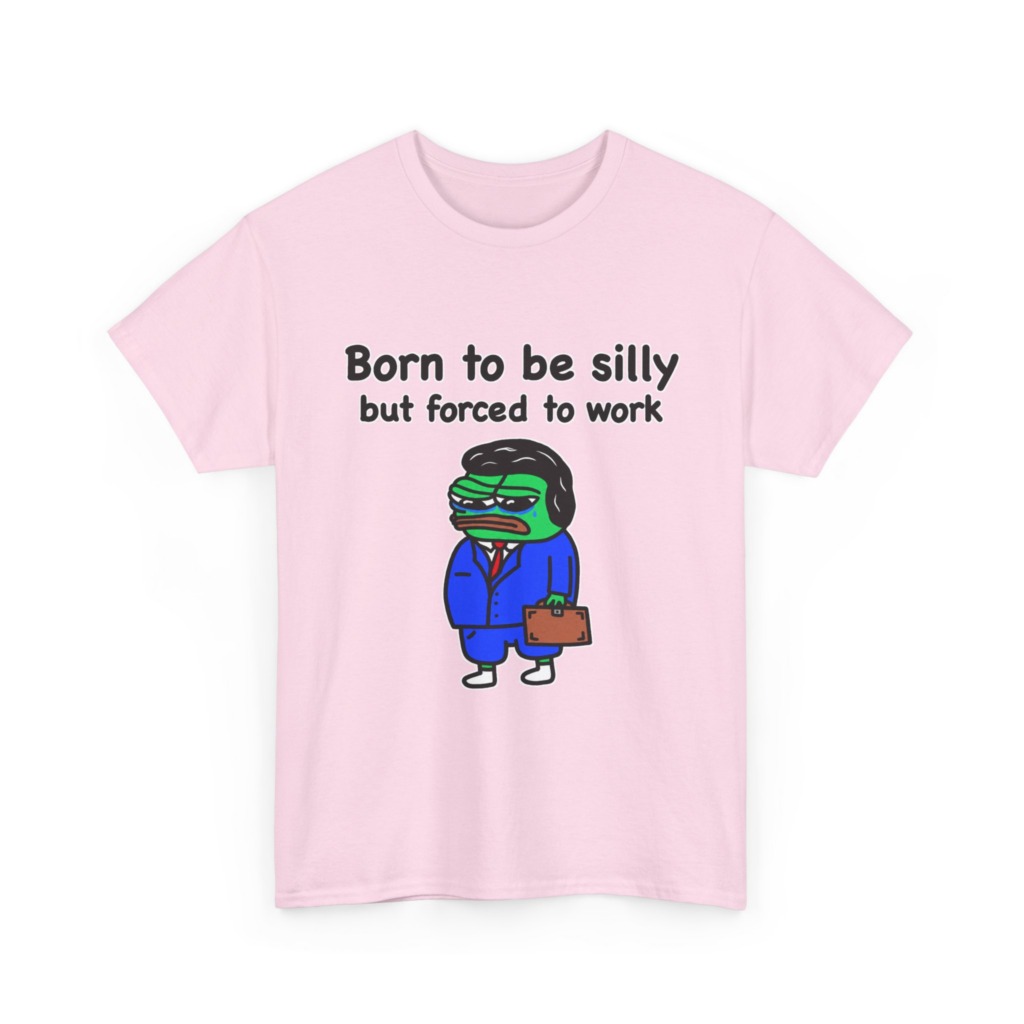 T-Shirt: Born to Be Silly Business Frog Graphic