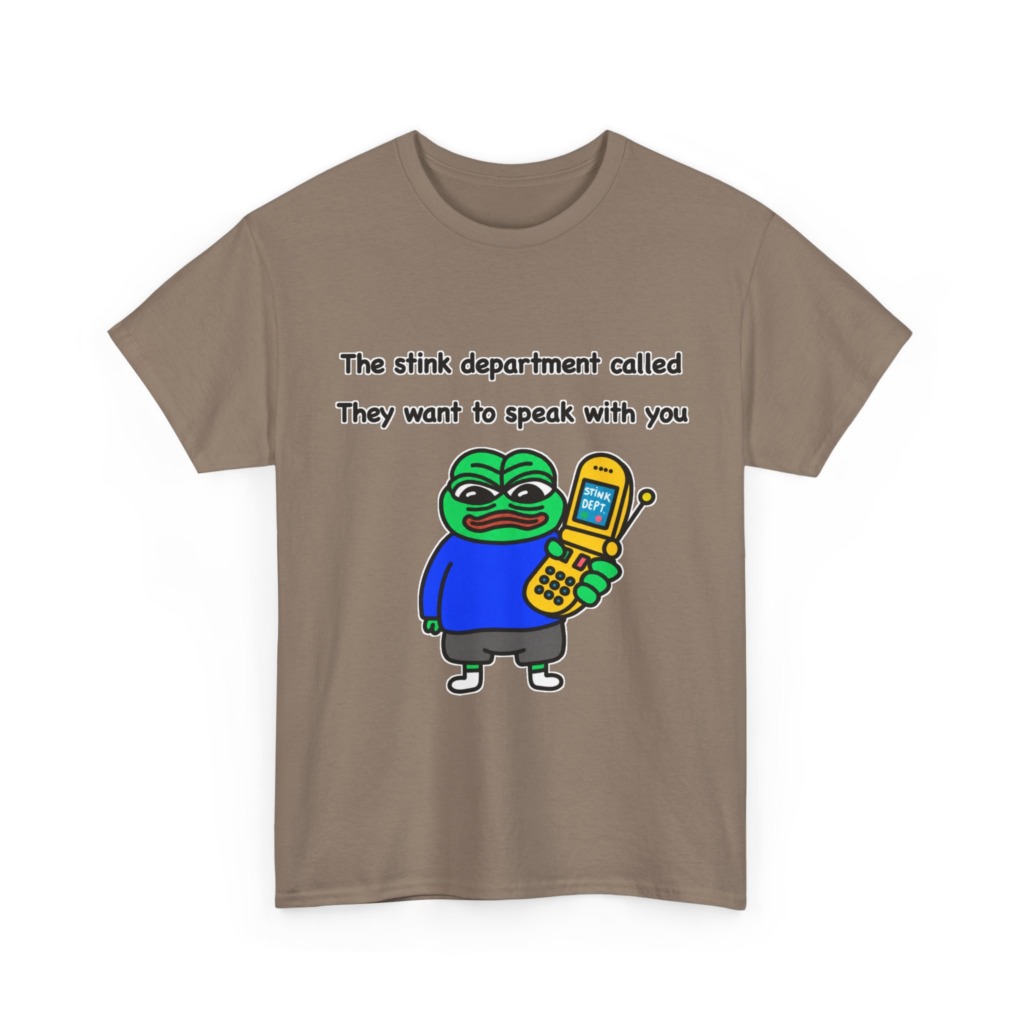 T-Shirt: Pepe Frog 'Stink Department' Call Graphic