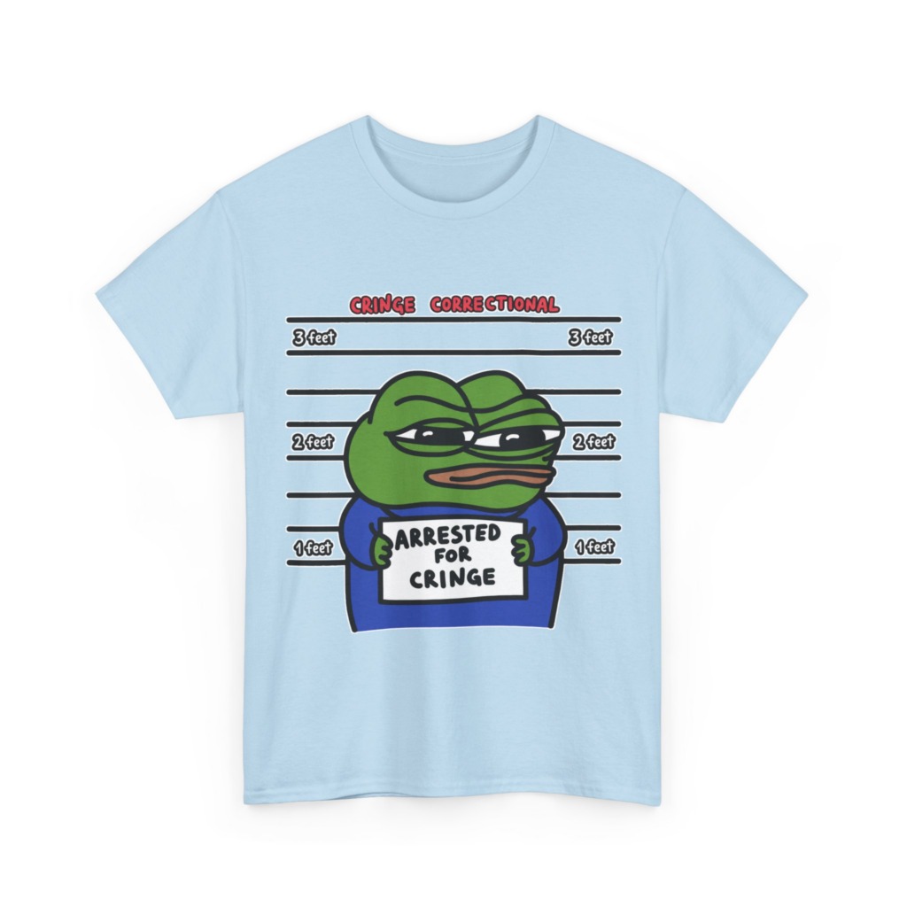 Pepe Frog Arrested for Cringe Mugshot T-Shirt