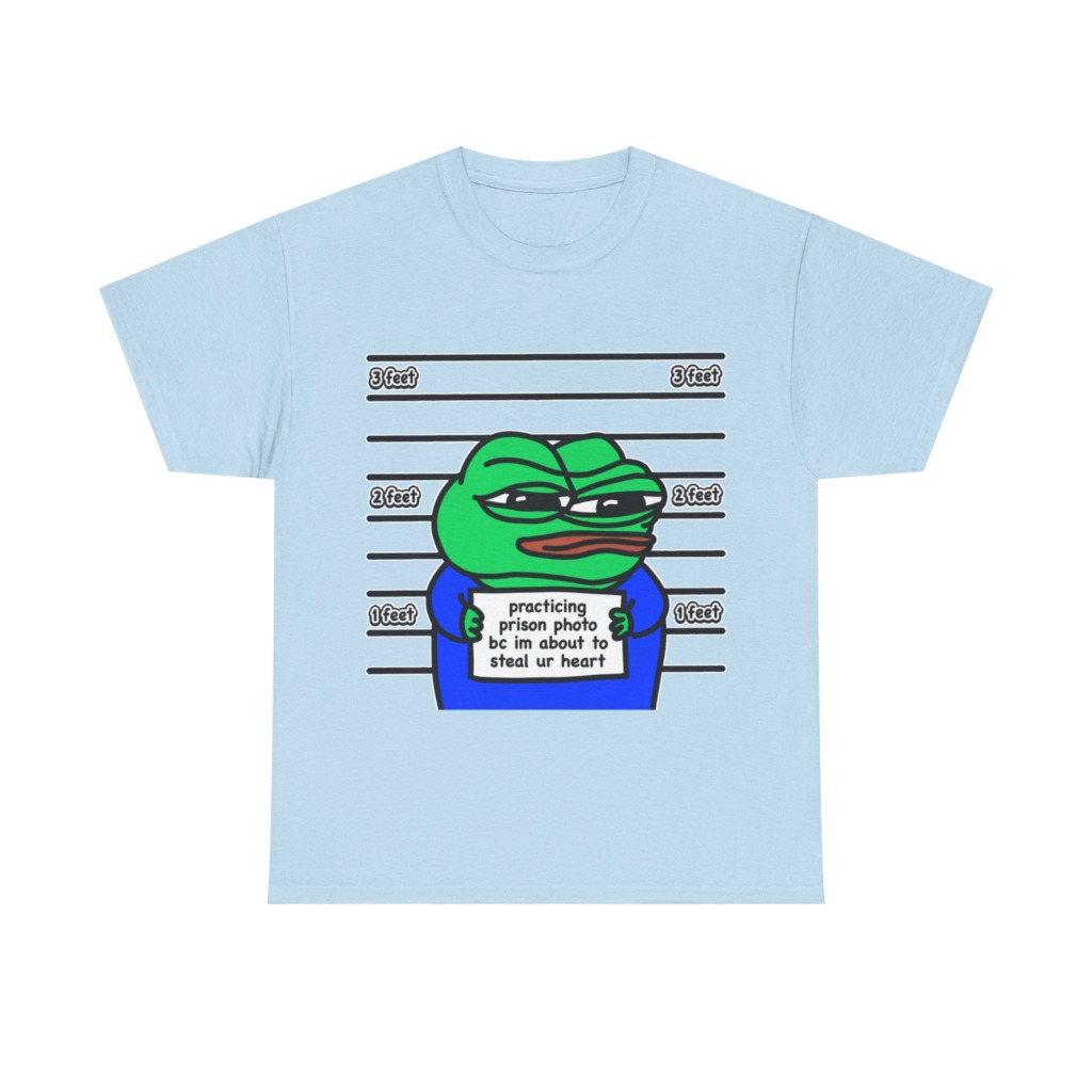 T-Shirt: Pepe Frog 'Steal Your Heart' Mugshot