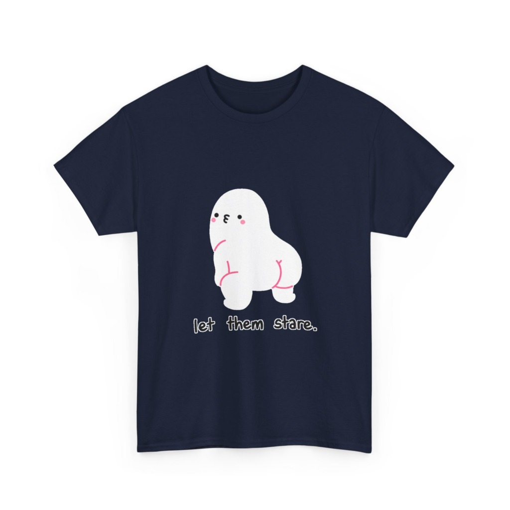 White "Let Them Stare" Creature Graphic Tee