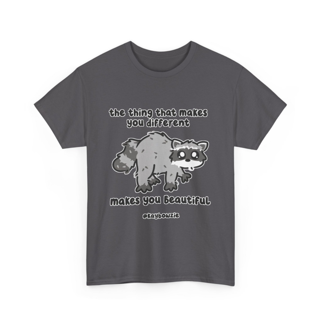 Raccoon 'Different Makes You Beautiful' Graphic Tee