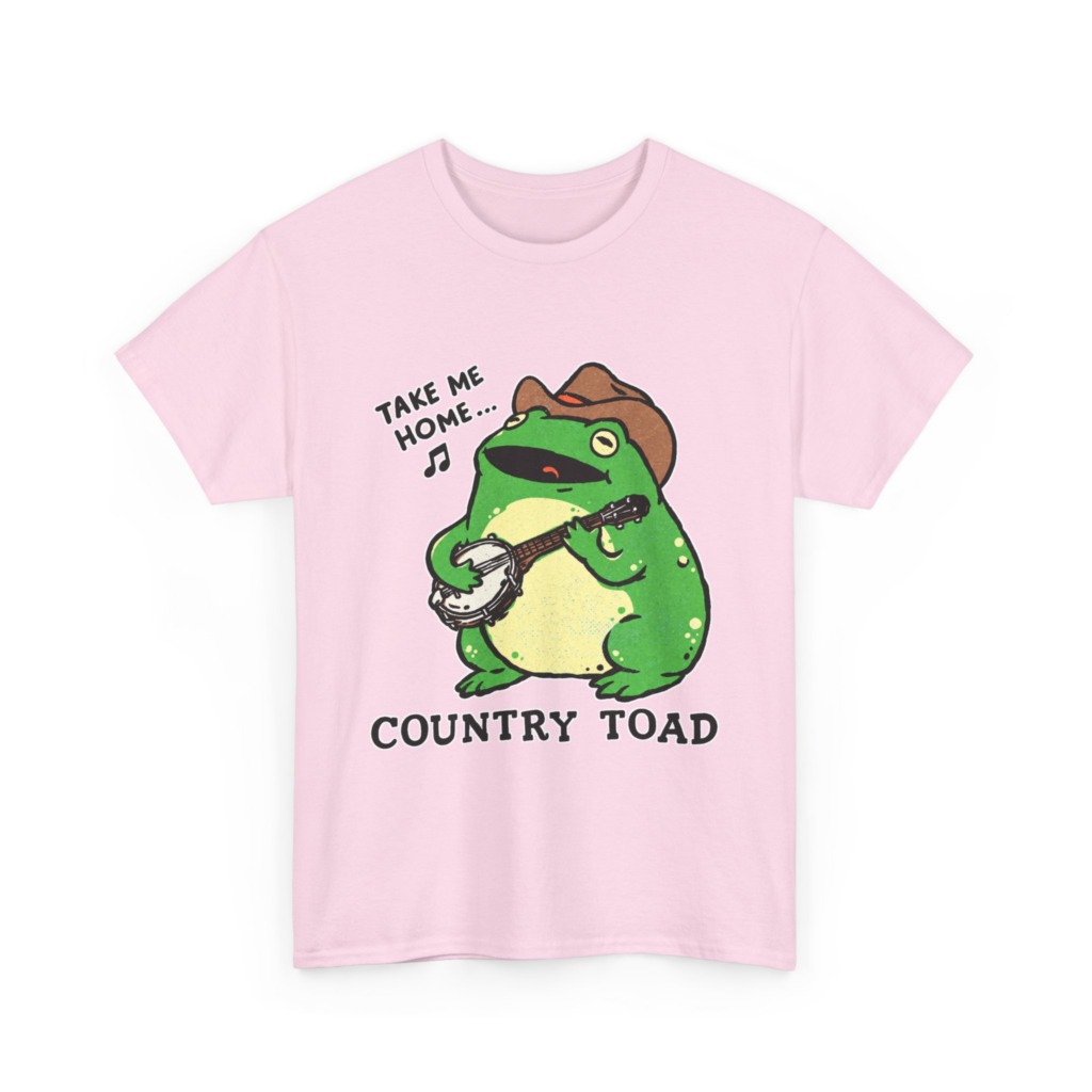 Country Toad Banjo Frog Graphic T-Shirt