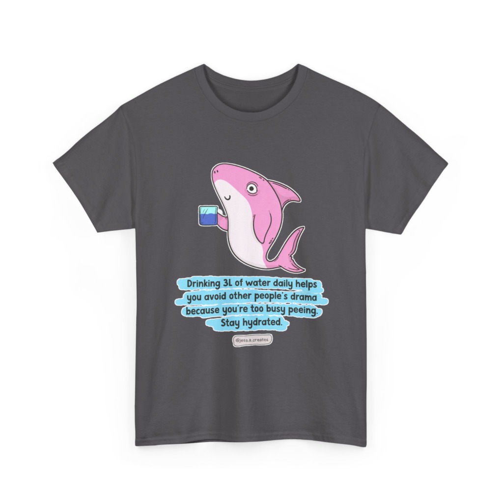 Pink Hydrated Shark Graphic Tee