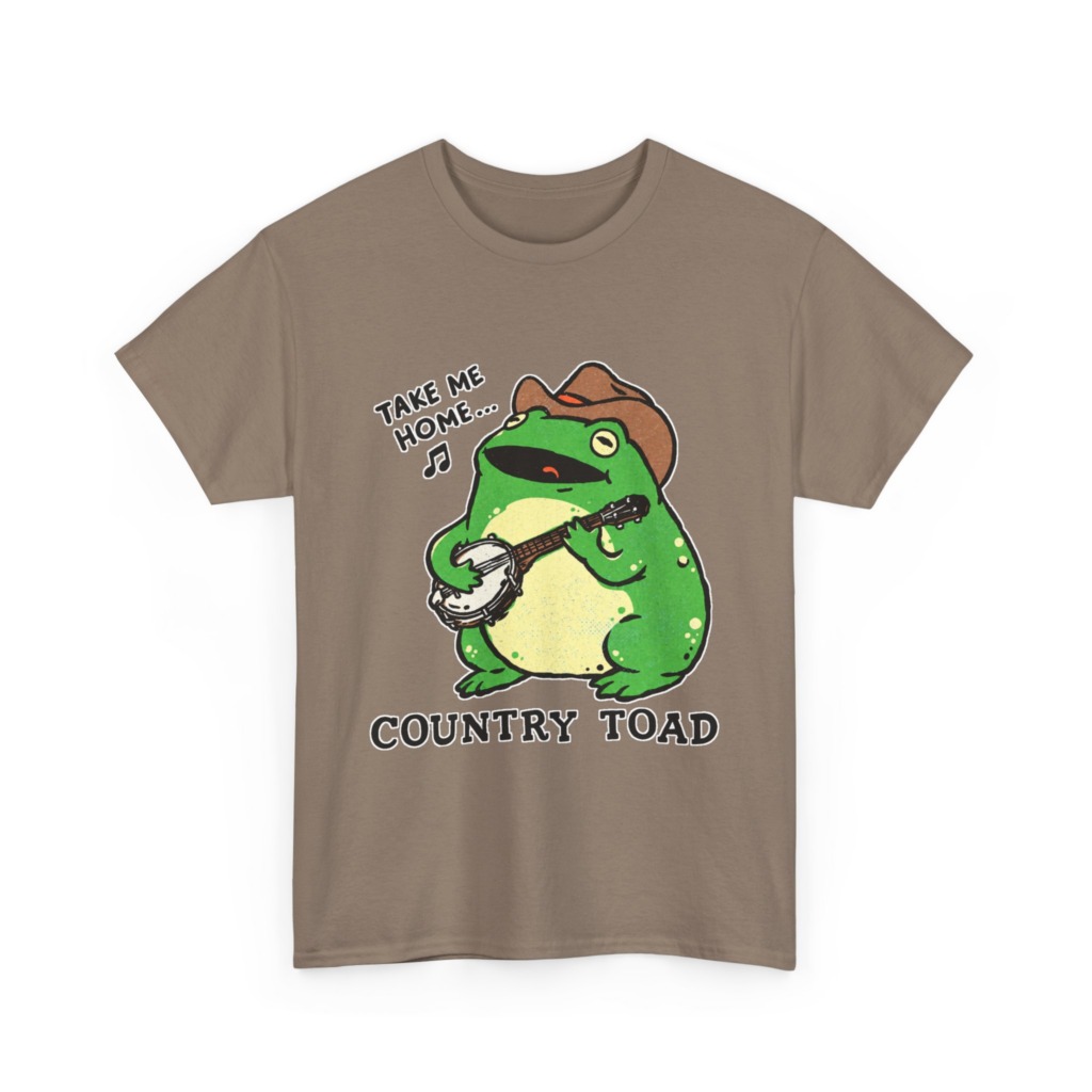Country Toad Banjo Frog Graphic T-Shirt