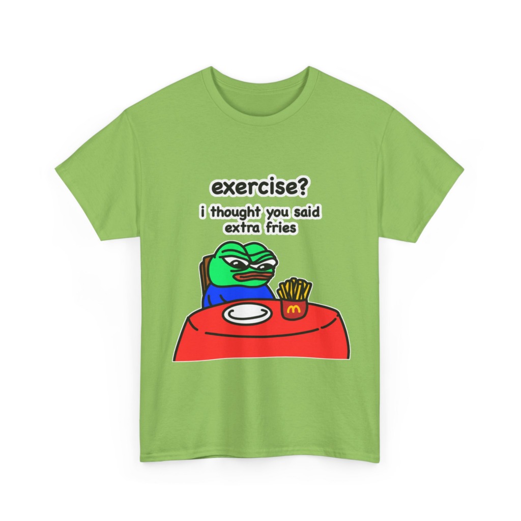 Pepe the Frog 'Extra Fries' Graphic T-Shirt