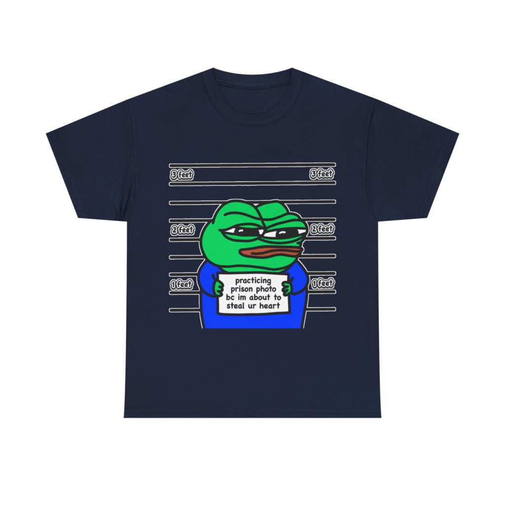 T-Shirt: Pepe Frog 'Steal Your Heart' Mugshot