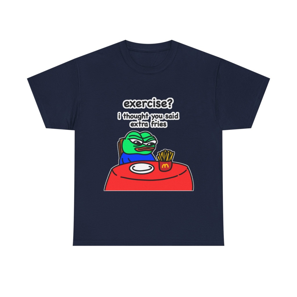 Pepe the Frog 'Extra Fries' Graphic T-Shirt