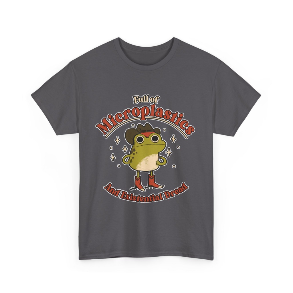 T-Shirt: Cowboy Frog Microplastics Graphic