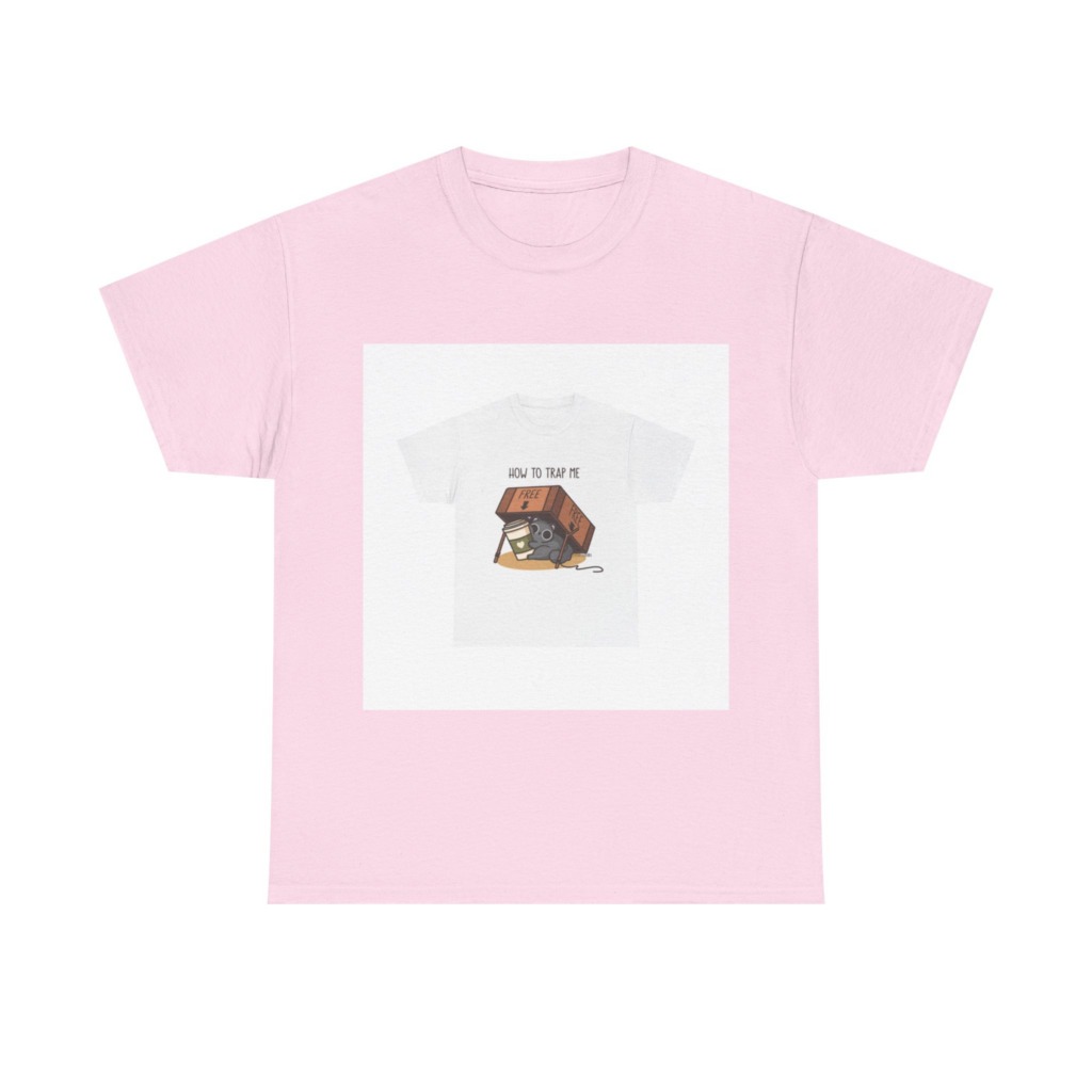 T-Shirt: How to Trap Me Cat & Coffee Graphic