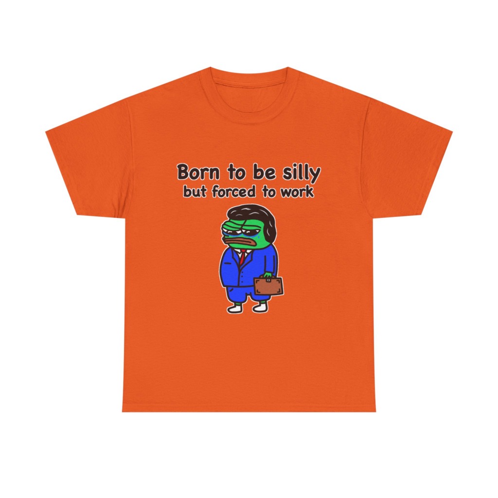 T-Shirt: Born to Be Silly Business Frog Graphic