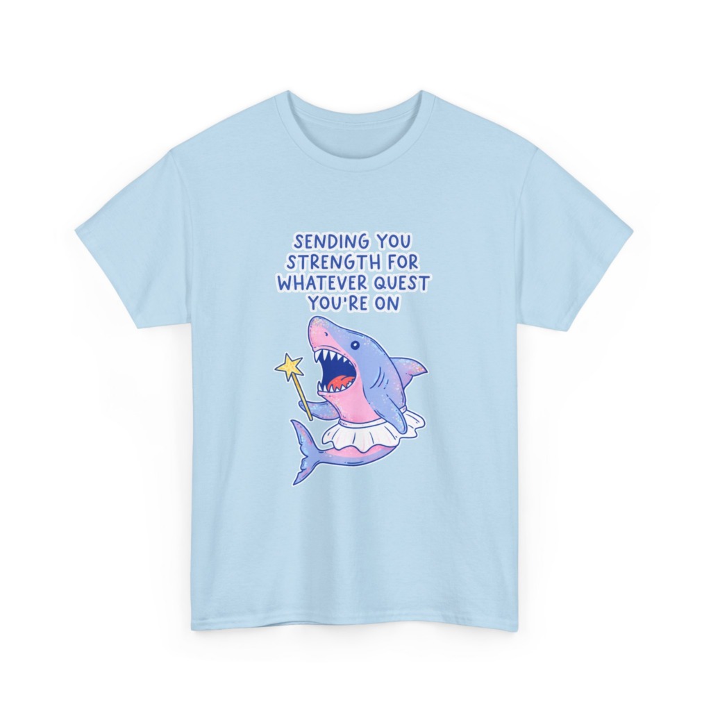 T-Shirt: Fairy Ballerina Shark Strength Quote