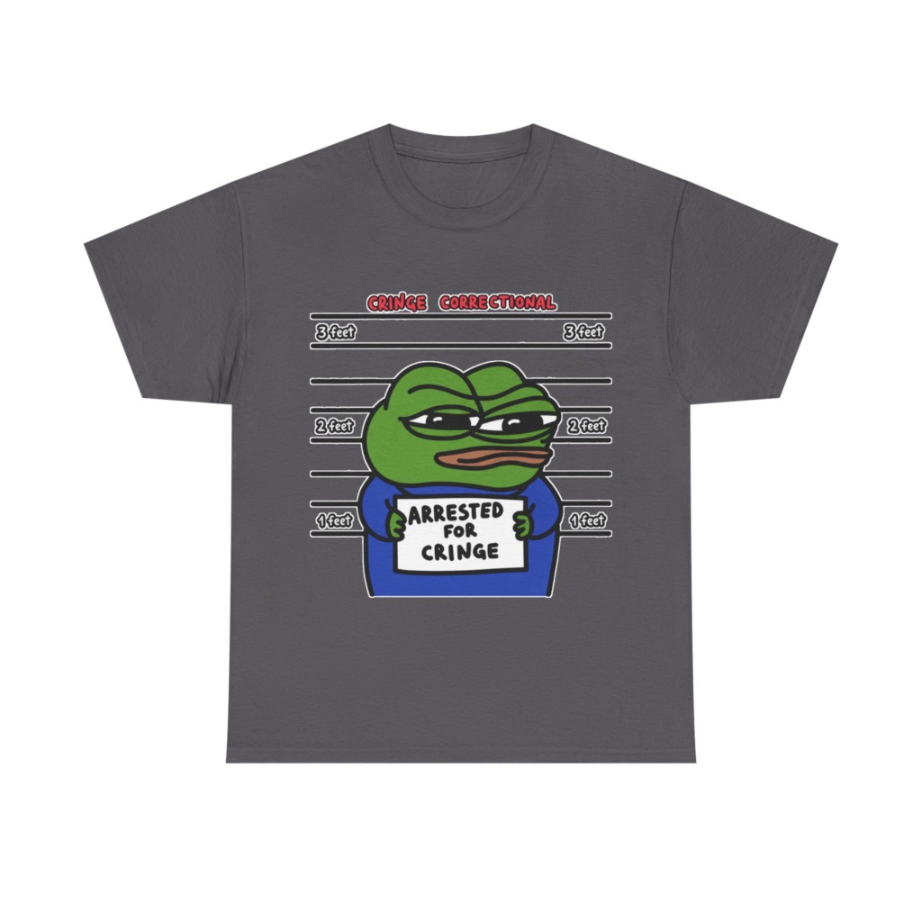 Pepe Frog Arrested for Cringe Mugshot T-Shirt