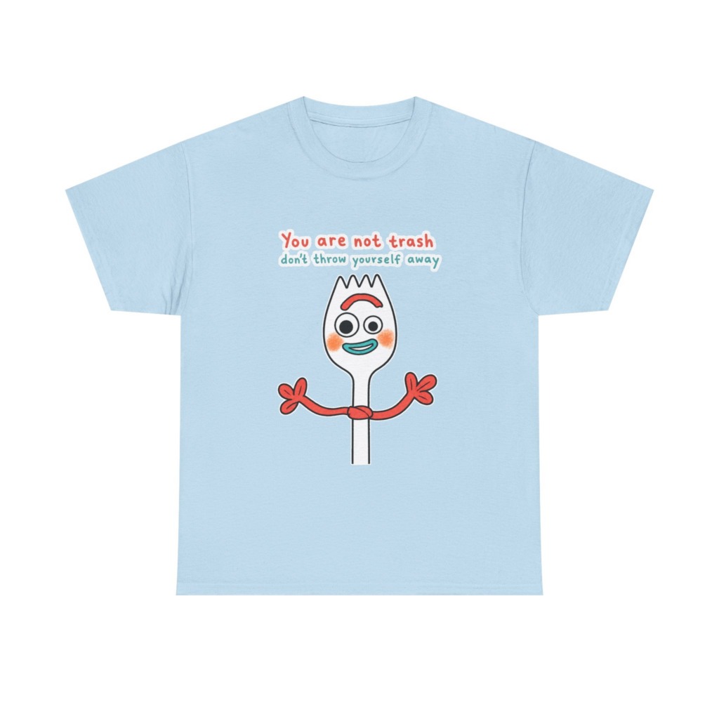 Forky 'You Are Not Trash' Graphic T-Shirt