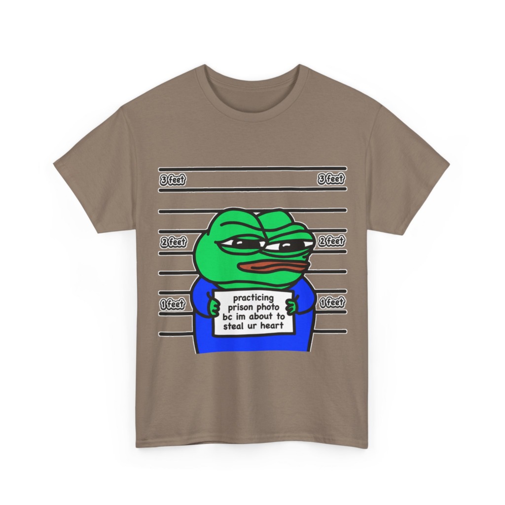 T-Shirt: Pepe Frog 'Steal Your Heart' Mugshot