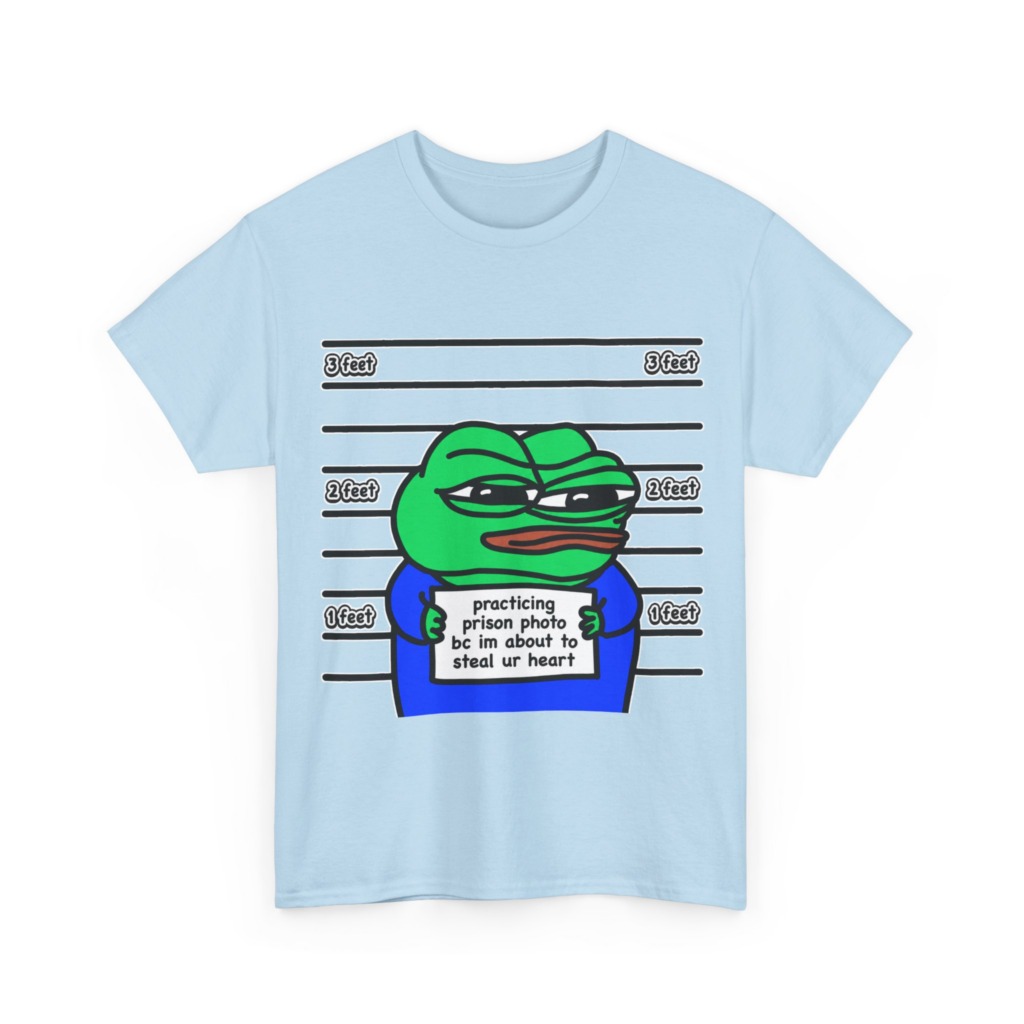 T-Shirt: Pepe Frog 'Steal Your Heart' Mugshot