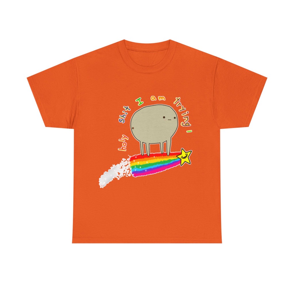 'I Am Trying' Blob Rainbow Graphic Tee
