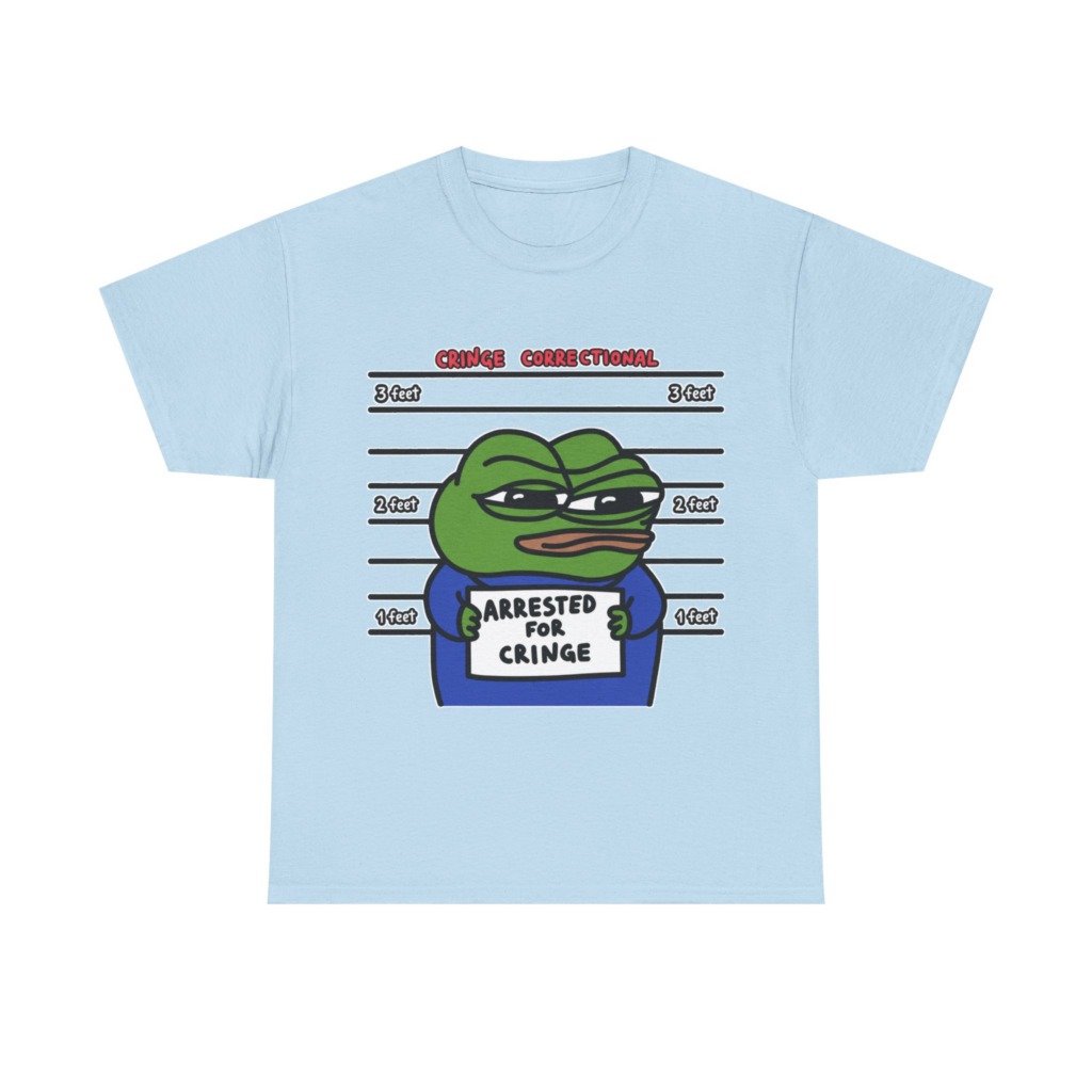 Pepe Frog Arrested for Cringe Mugshot T-Shirt
