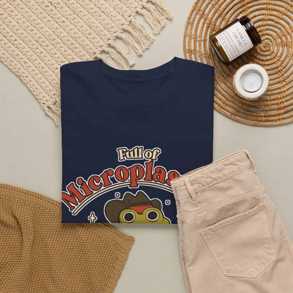 T-Shirt: Cowboy Frog Microplastics Graphic