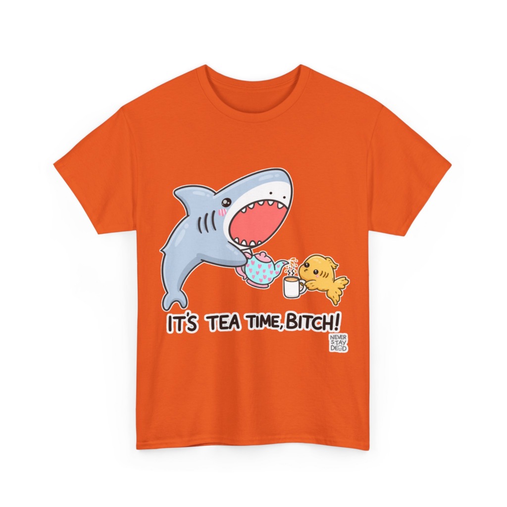 Graphic T-Shirt: Shark Tea Time, Bitch!