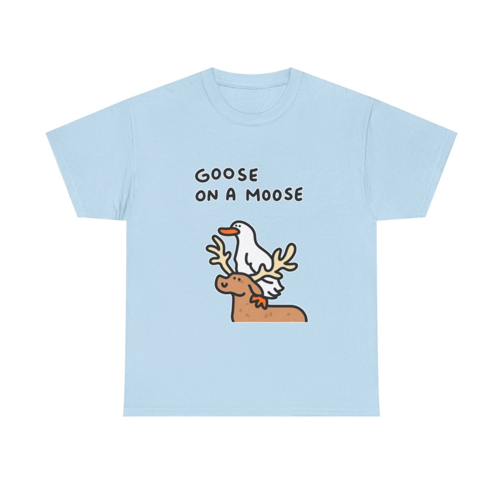 Goose on a Moose Graphic T-Shirt