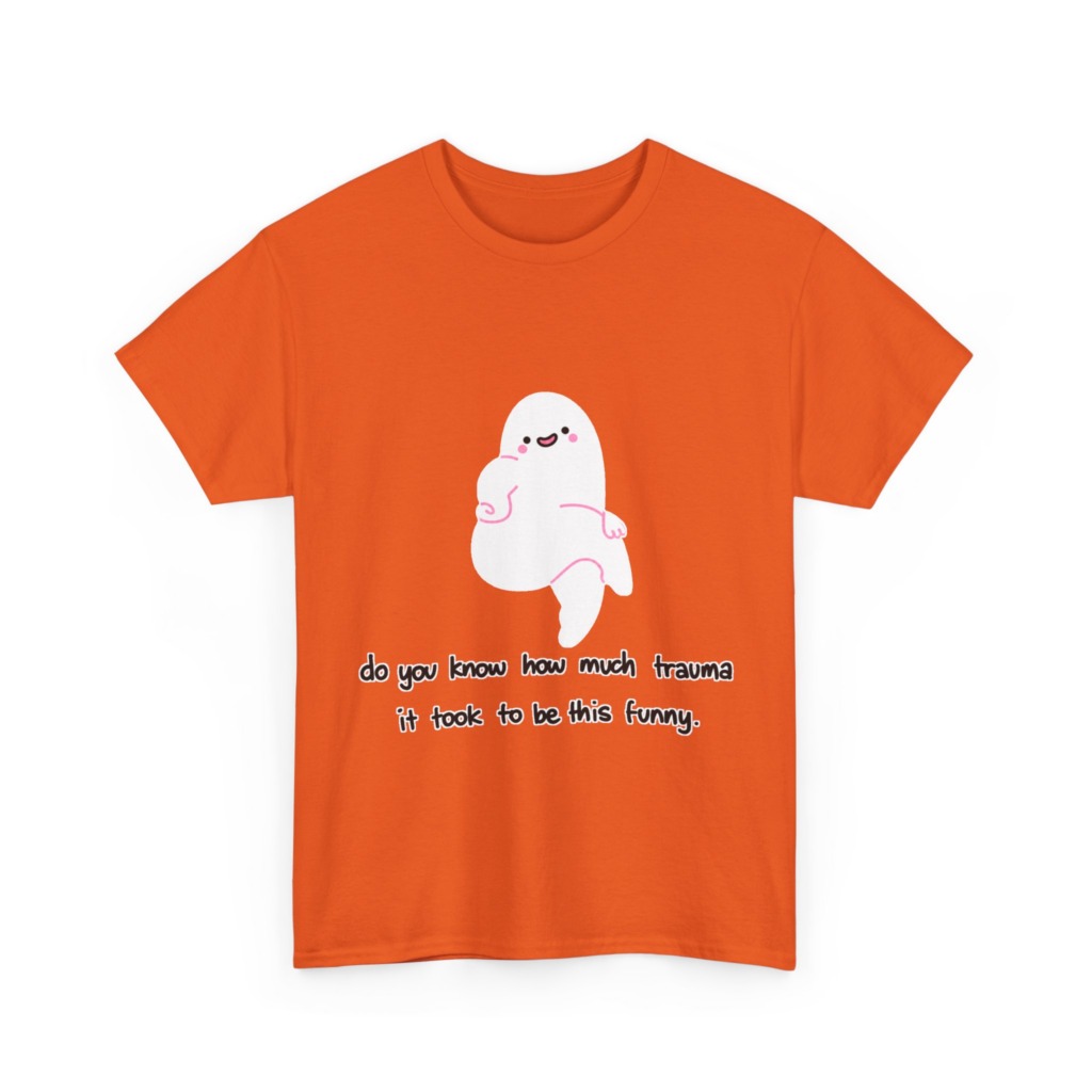 T-Shirt: Funny Ghost 'Trauma' Graphic Tee