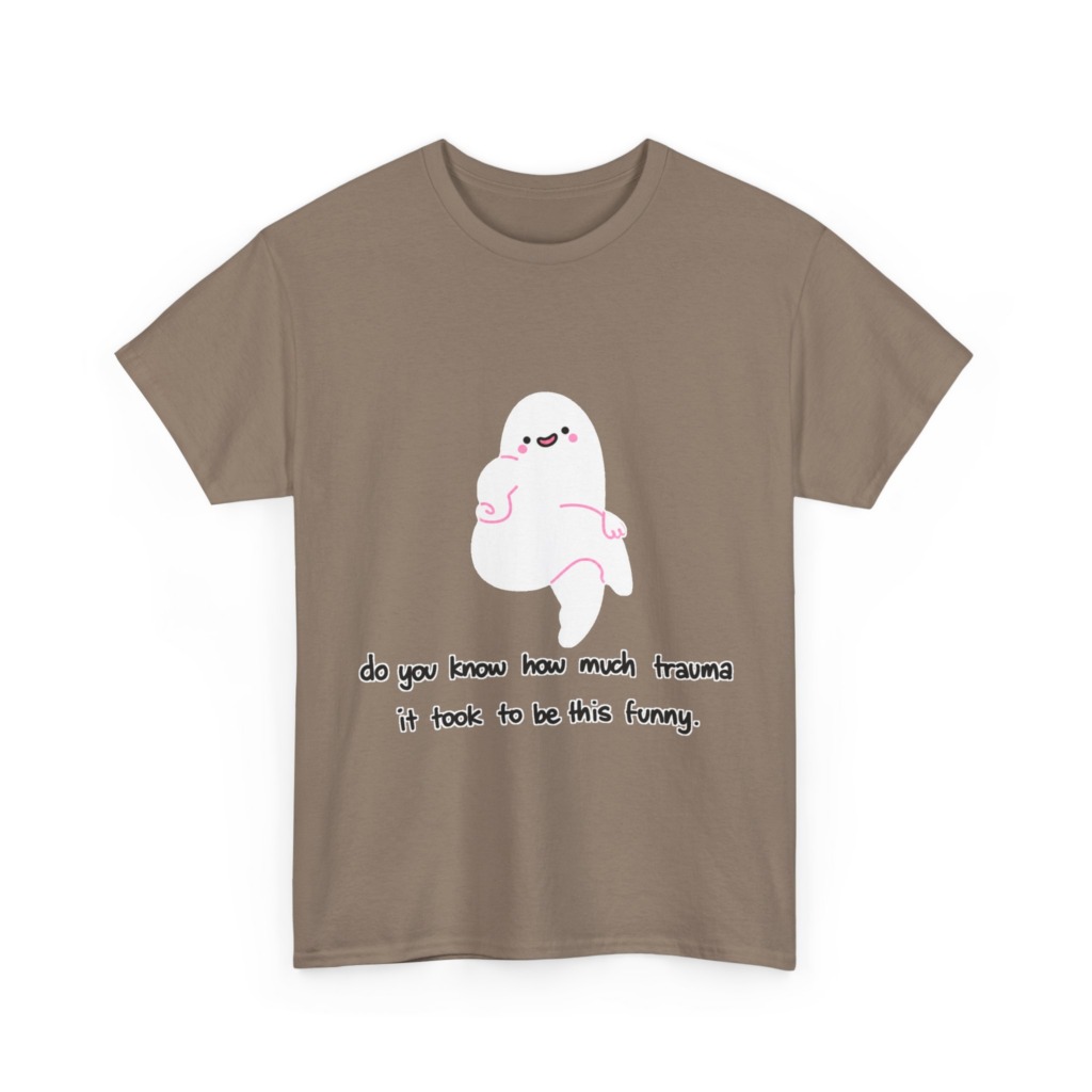 T-Shirt: Funny Ghost 'Trauma' Graphic Tee