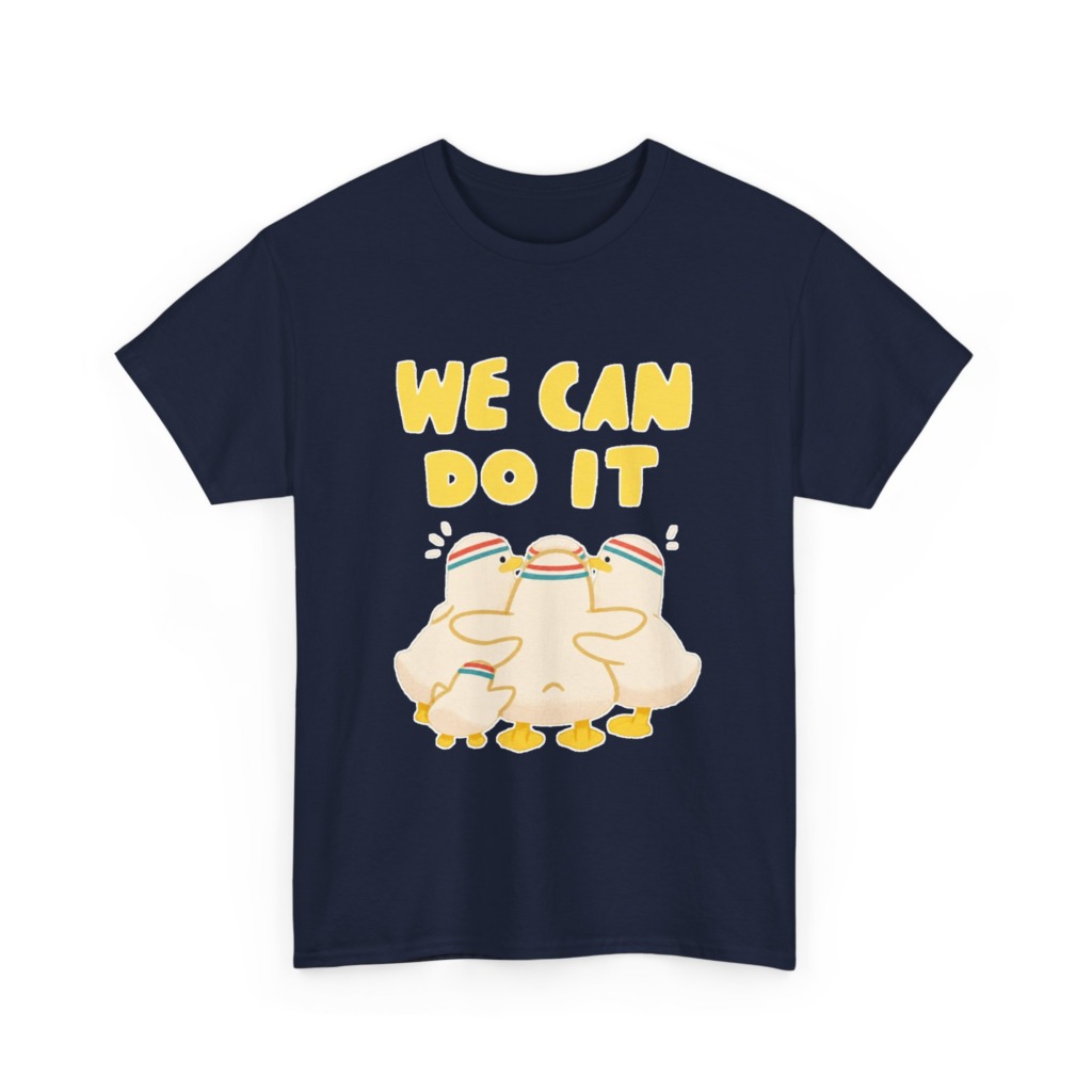 White 'We Can Do It' Duckling Huddle Graphic Tee